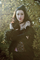 Girl in burlesque style