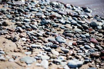 small pebble rock background texture