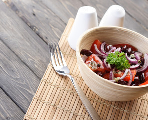 Close up of spring salad