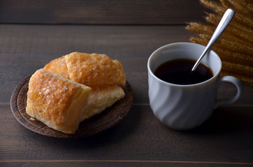 biscuit and coffee