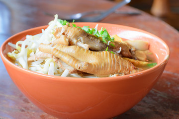 Traditional asian food chinese noodles