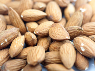 Almonds close up