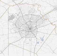 Map San Antonio city. Texas Roads - 130032697