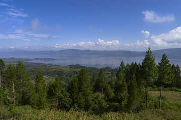 View from Samosir to TukTuk.