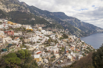 Fototapeta na wymiar Positano : beautiful town in the Amalfi coast. Italy