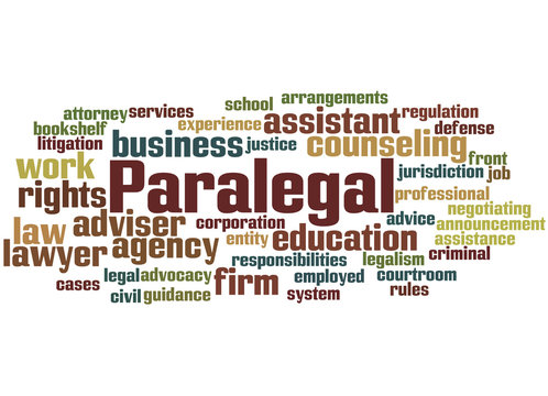 Paralegal, word cloud concept 5