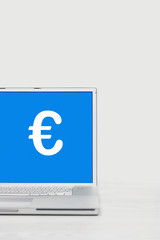 Laptop with Euro