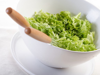 Close - up of lettuce in bowl