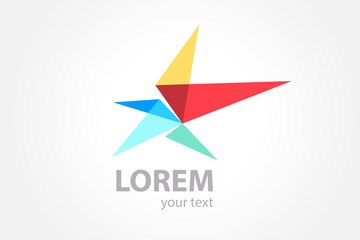 Naklejka premium star symbol emblem sign logo