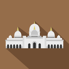 Taj Mahal icon. Flat illustration of Taj Mahal vector icon for web