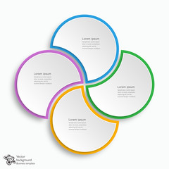 Business Chart Design 4-Step #Vector Graphic