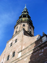 St. Peter cathrdral inRiga, latvia