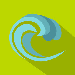 Round wave icon. Cartoon illustration of round wave vector icon for web