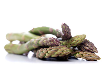 Close up of bunch of asparagus
