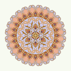 Vector design elements in a traditional Oriental style.