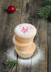 Homemade muffins for Christmas