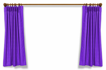 curtains isolated
