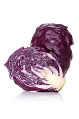 Fototapeta premium Studio shot of red cabbage