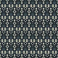 seamless vector blue geometric pretty pattern design