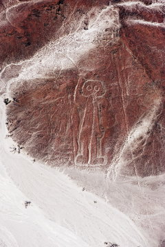 Spaceman, Lines and Geoglyphs of Nasca, Peru
