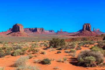 Rocky castles. Monument Valley