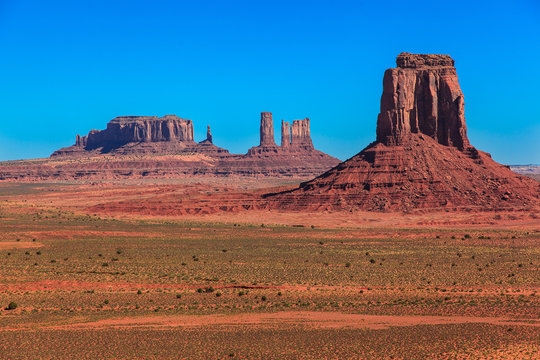 Rocky castles. Monument Valley