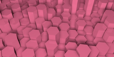 Digital hexagons background