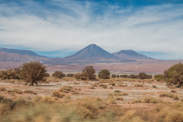 Fototapeta na wymiar Licancabur volcano, Atacama desert, Chile