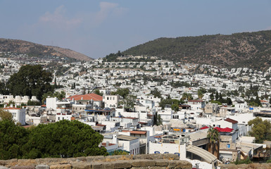 Obraz premium Bodrum Town in Aegean Coast of Mugla Turkey