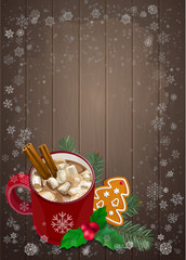 Christmas and Happy New Year greetings card.