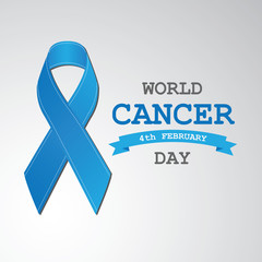 Prostate cancer ribbon awareness on blue background. Light blue