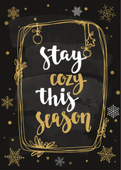 Winter Christmas quote.