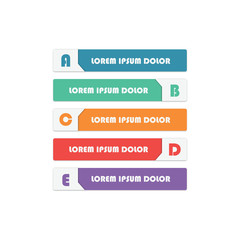 Banners in speech bubble form.geometric template.