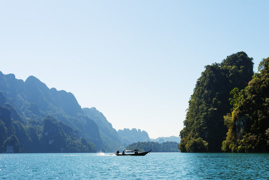 Ratchaprapa Reservoir, Khao Sok National Park, Surat Thani Province