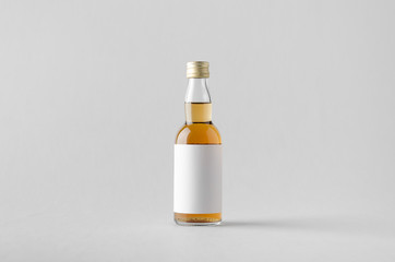 Miniature Spirits/Liquour Bottle Mock-Up - Blank Label