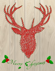 Deer thread christmas