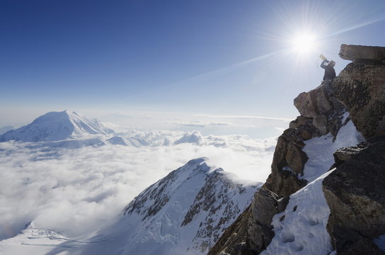 Climbing expedition on Mount McKinley, 6194m, Denali National Park, Alaska 