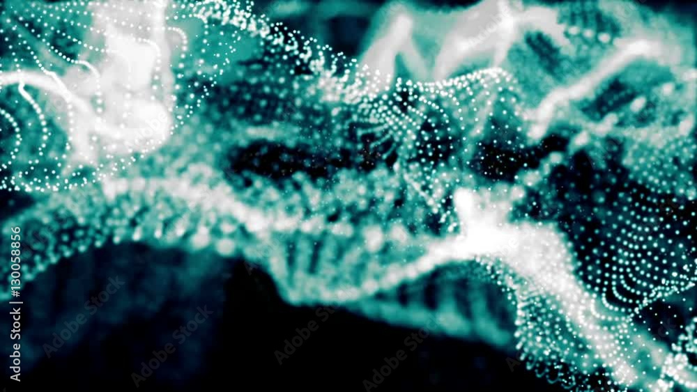 Aufkleber digital particles wave form