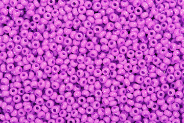 Beautiful purple seed beads.