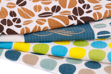 Stack of kitchen towels