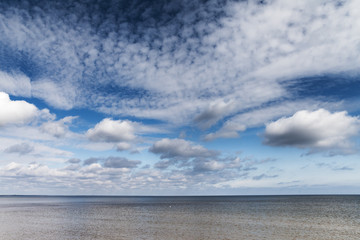 Baltic sea coast in calm day.
