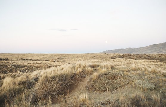 Moonrise over El Calafate, Patagonia, Argentina