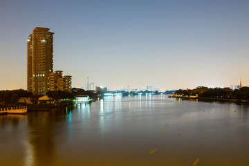 Obraz premium Bangkok cityscape. Bangkok night view in the business district
