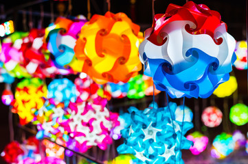 colorful lamps in modern style