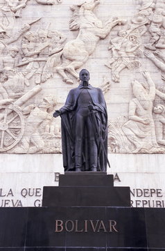 Statue of Simon Bolivar, Independence Monument, Los Proceres, Caracas, Venezuela