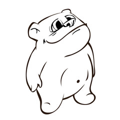 Coloring pages for children bear