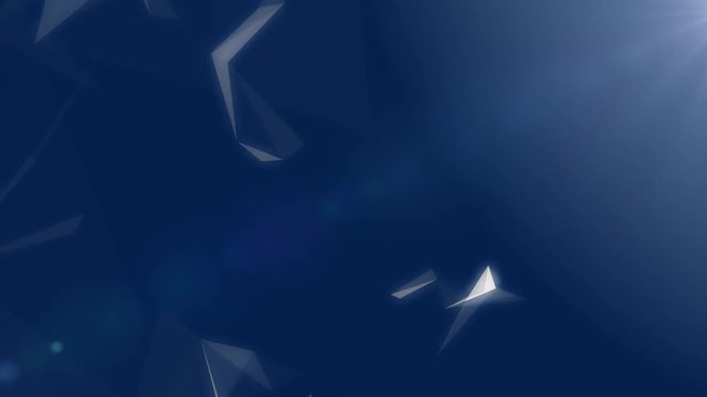 polygon shapes on abstract blue background