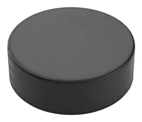 Foto op Canvas Hockey puck isolated on white background © vkilikov