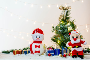 Merry Christmas with wooden