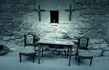 Table and chairs of the Inquisition